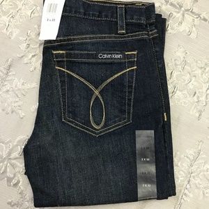 CK Jeans Flare Dark Wash 98 Cotton 2 Spandex Sz 2